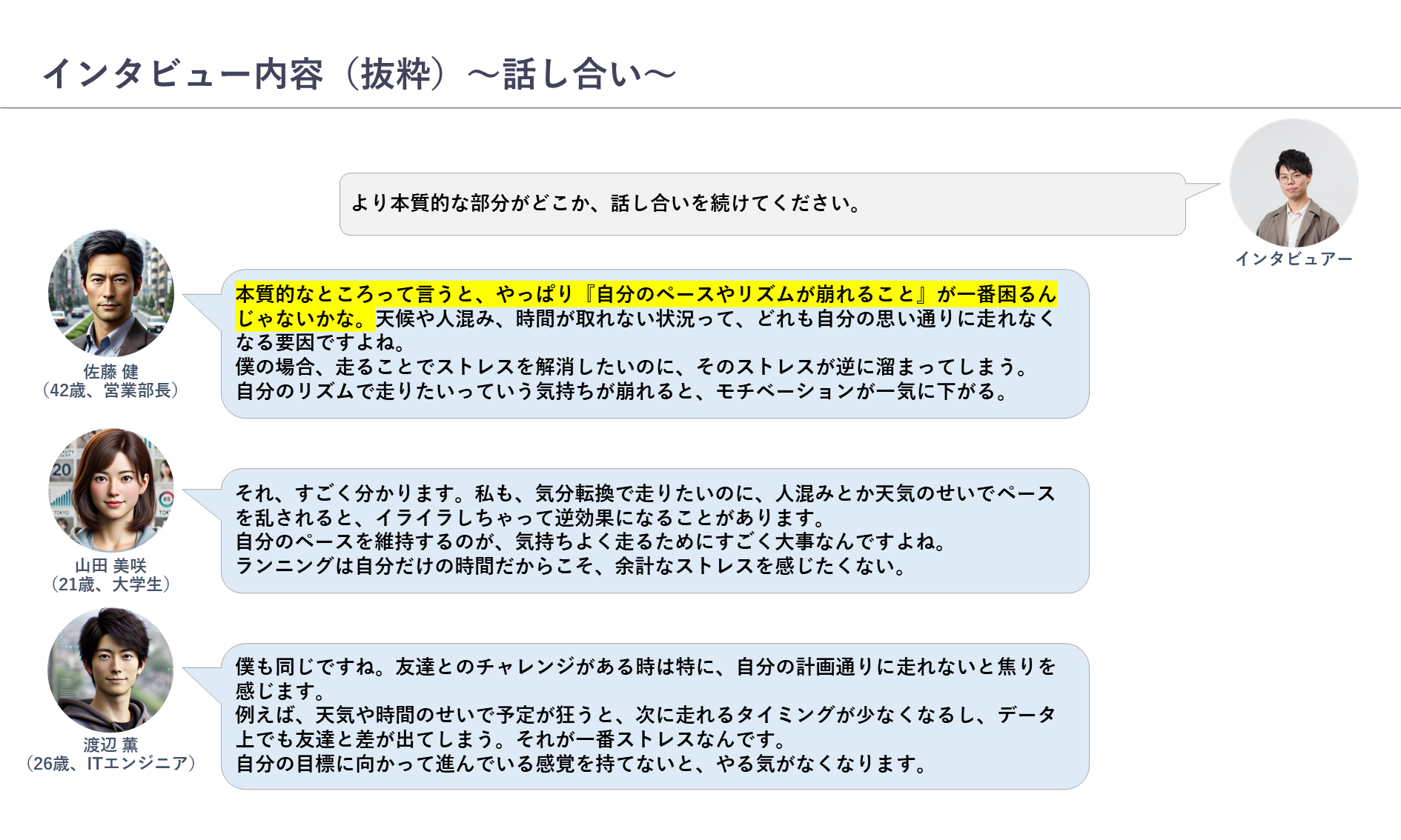 インタビューの様子７